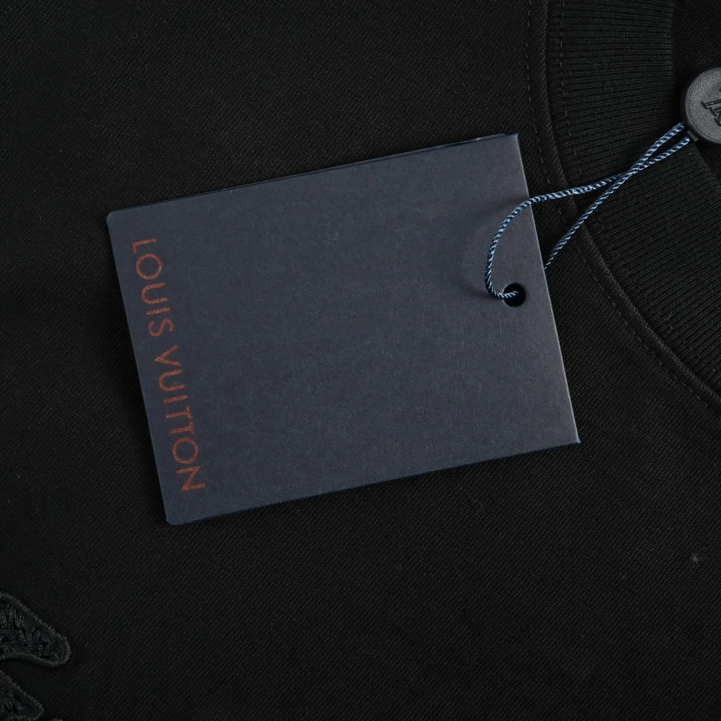 Louis Vuitton/Louis Vuitton 26ss woven letter embroidered short sleeves